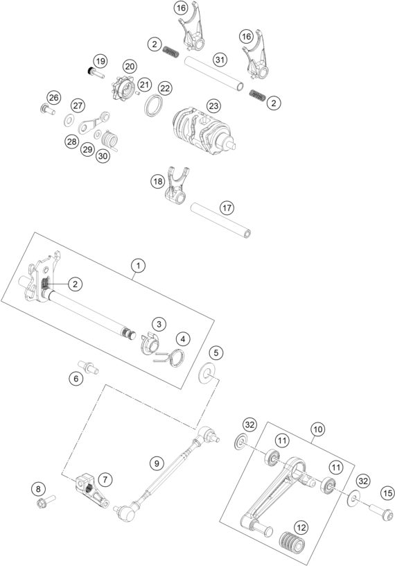 Náhled schématu SHIFTING MECHANISM
