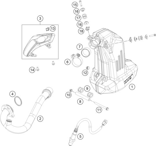 Náhled schématu EXHAUST SYSTEM
