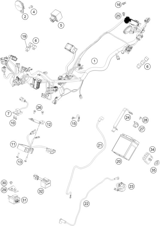 Náhled schématu WIRING HARNESS