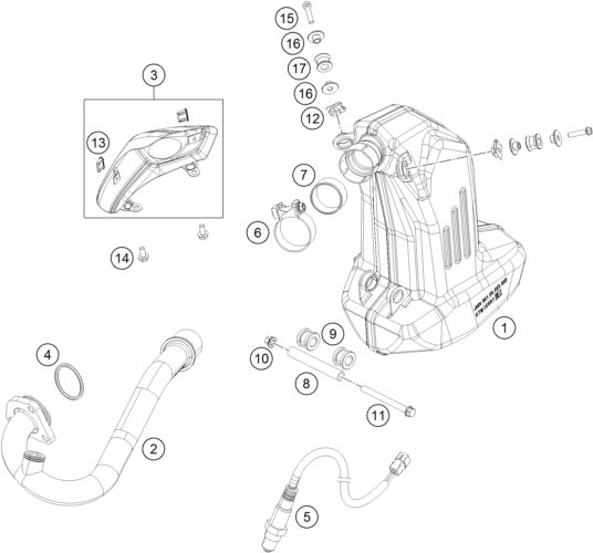 Náhled schématu EXHAUST SYSTEM