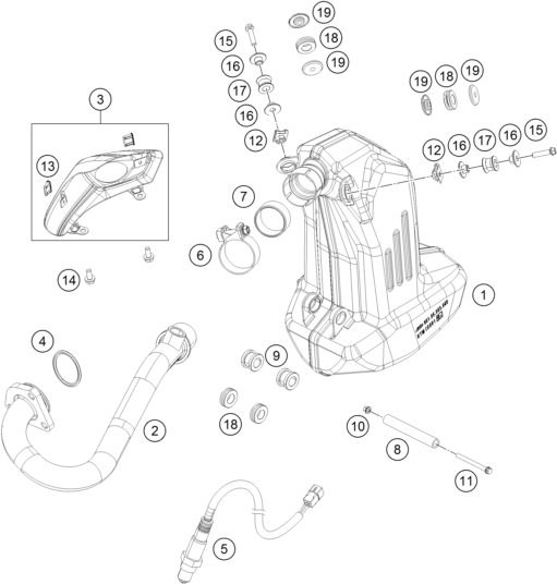 Náhled schématu EXHAUST SYSTEM