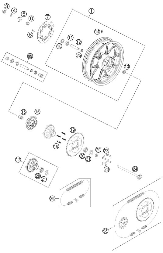 Náhled schématu REAR WHEEL