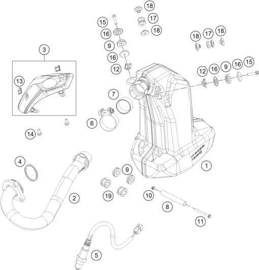 Náhled schématu EXHAUST SYSTEM