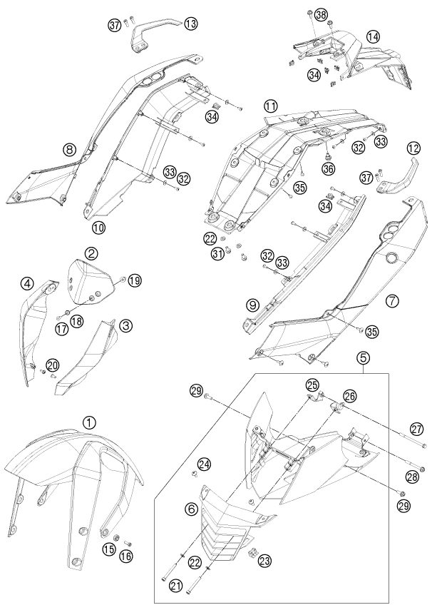 Náhled schématu MASK, FENDERS