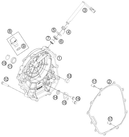 Náhled schématu CLUTCH COVER