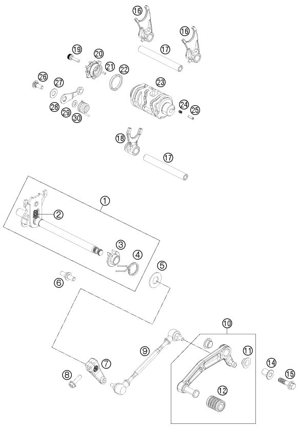 Náhled schématu SHIFTING MECHANISM