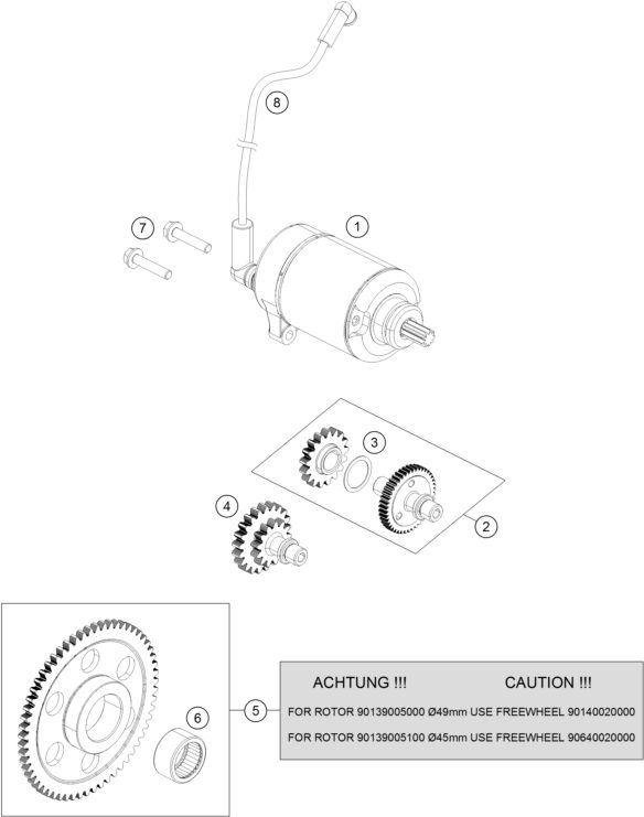 Náhled schématu ELECTRIC STARTER