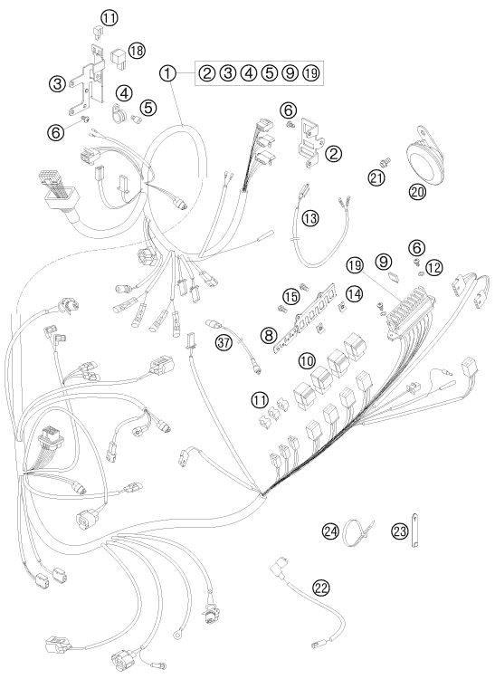 Náhled schématu WIRING HARNESS