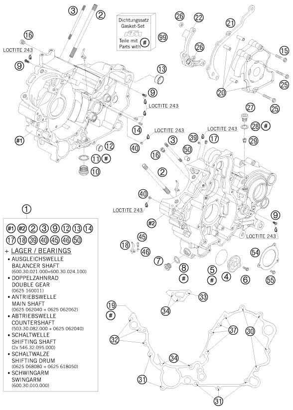 Náhled schématu ENGINE CASE