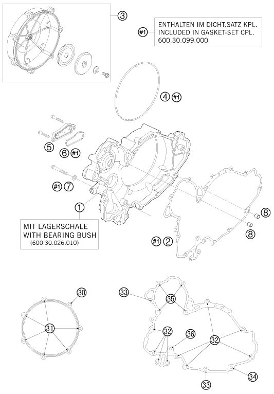 Náhled schématu CLUTCH COVER