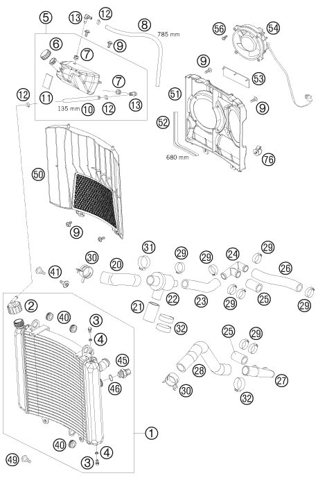 Náhled schématu COOLING SYSTEM
