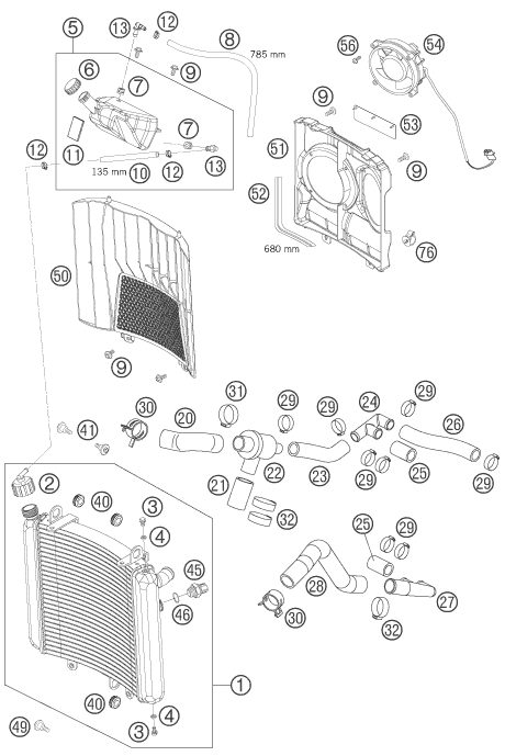 Náhled schématu COOLING SYSTEM