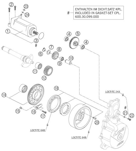 Náhled schématu ELECTRIC STARTER