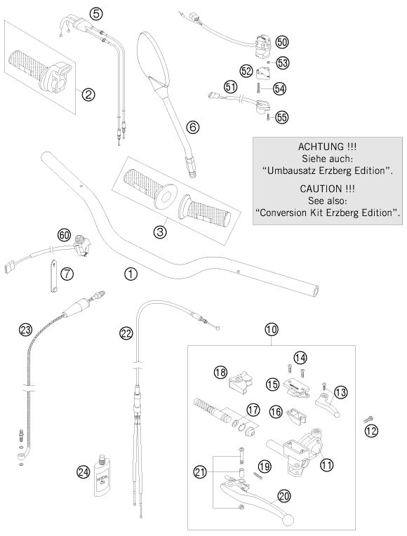 Náhled schématu HANDLEBAR, CONTROLS