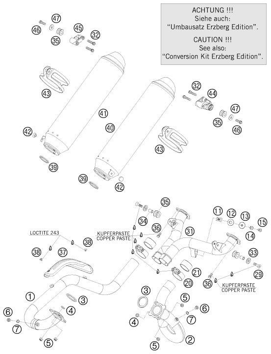 Náhled schématu EXHAUST SYSTEM
