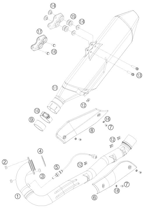 Náhled schématu EXHAUST SYSTEM