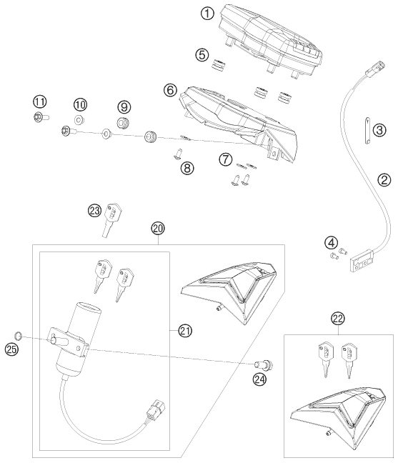 Náhled schématu INSTRUMENTS / LOCK SYSTEM
