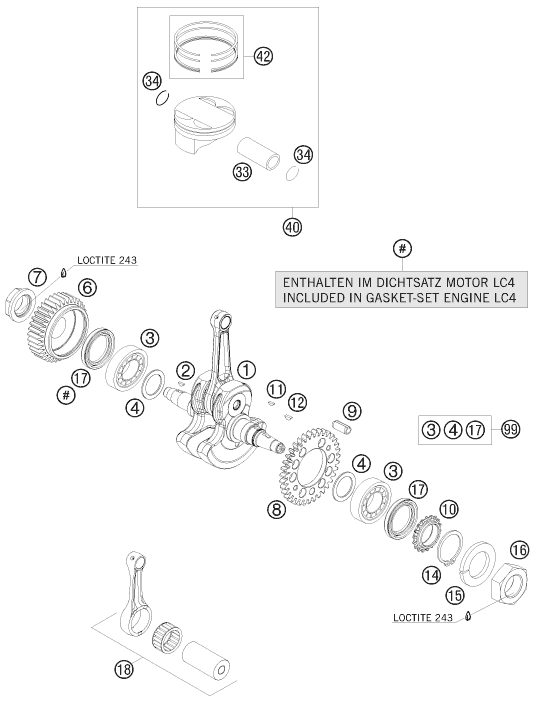 Náhled schématu CRANKSHAFT, PISTON
