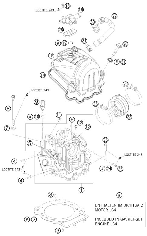 Náhled schématu CYLINDER HEAD