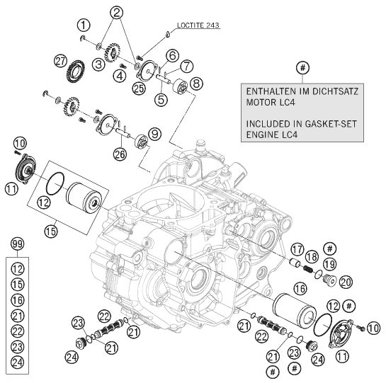 Náhled schématu LUBRICATING SYSTEM