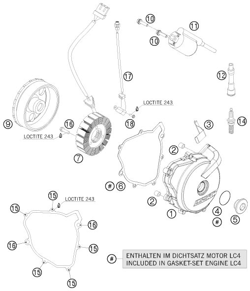 Náhled schématu IGNITION SYSTEM