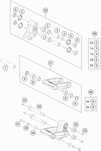 Náhled schématu PRO LEVER LINKING