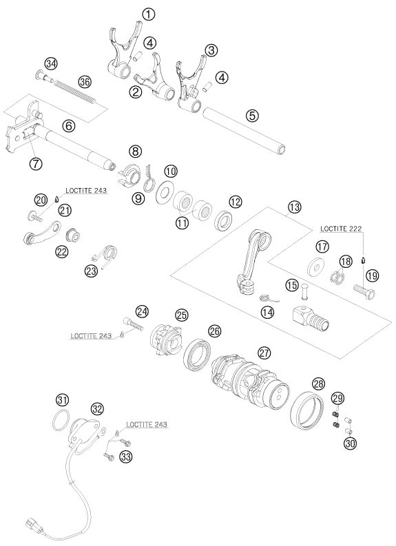 Náhled schématu SHIFTING MECHANISM