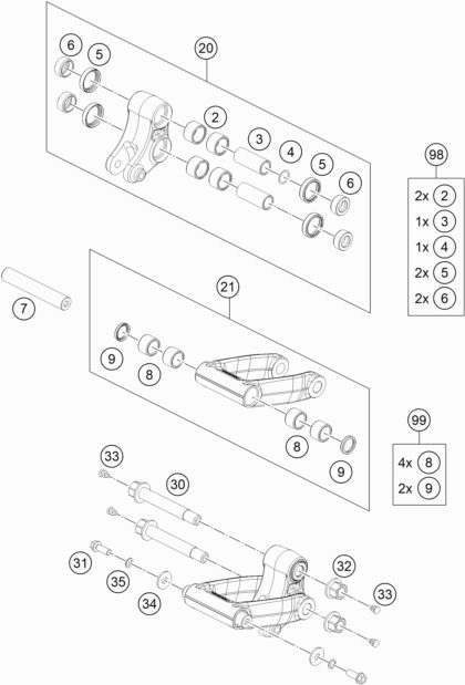 Náhled schématu PRO LEVER LINKING