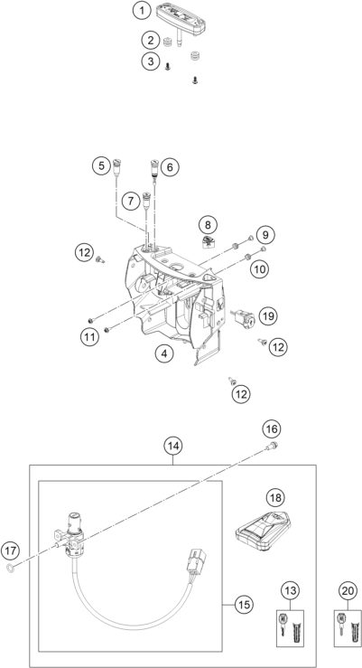 Náhled schématu INSTRUMENTS / LOCK SYSTEM