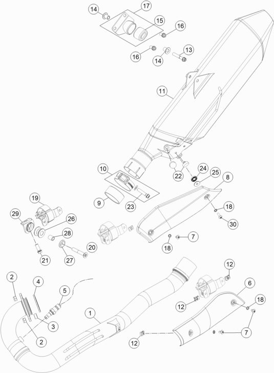Náhled schématu EXHAUST SYSTEM