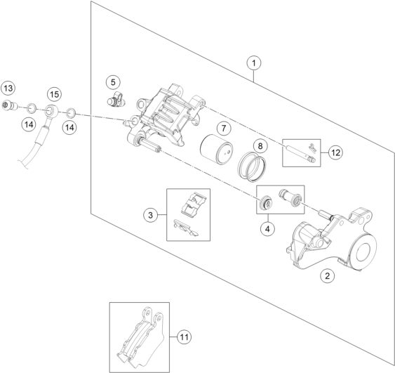 Náhled schématu REAR BRAKE CALIPER