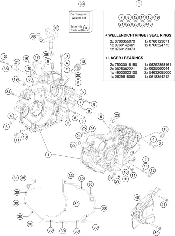 Náhled schématu ENGINE CASE