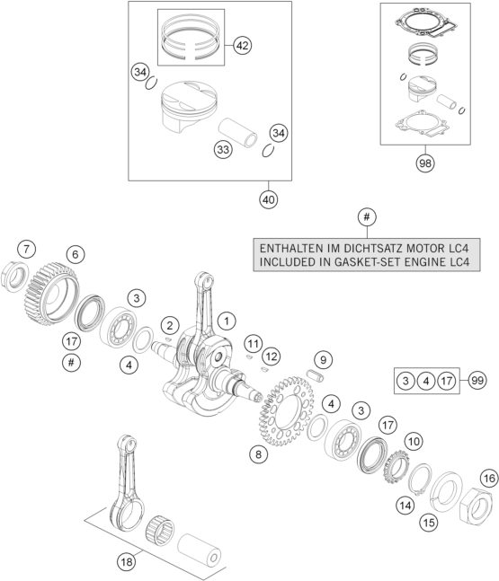 Náhled schématu CRANKSHAFT, PISTON