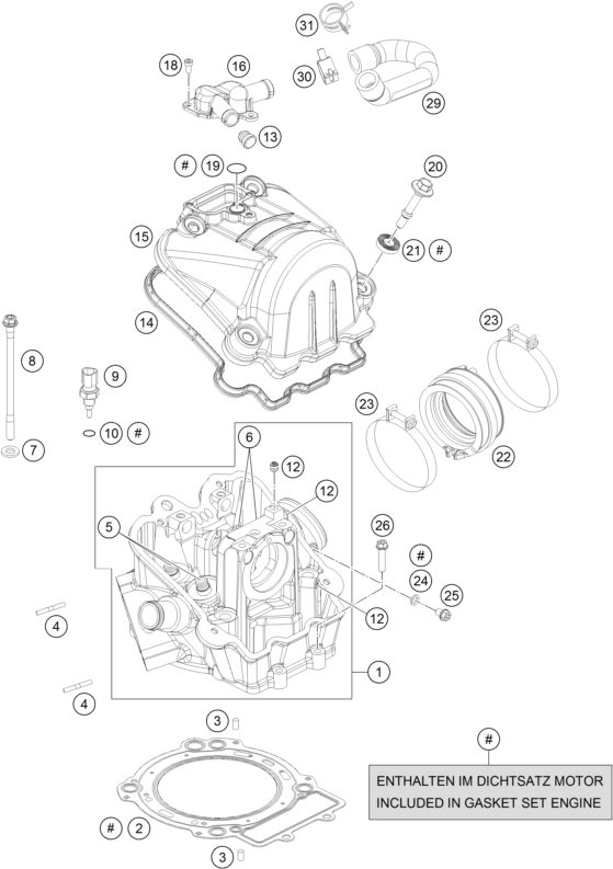 Náhled schématu CYLINDER HEAD