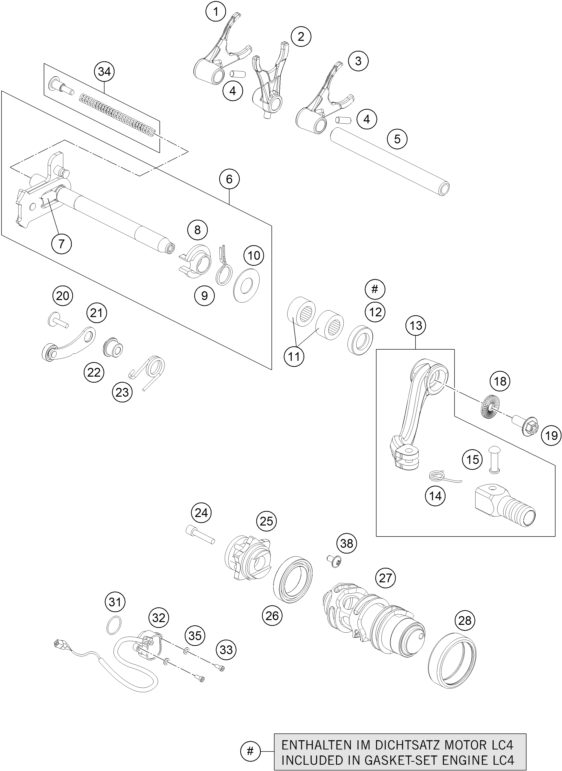 Náhled schématu SHIFTING MECHANISM