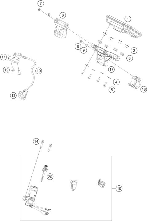 Náhled schématu INSTRUMENTS / LOCK SYSTEM