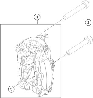 Náhled schématu FRONT BRAKE CALIPER