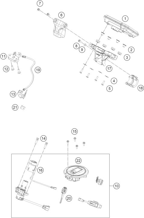 Náhled schématu INSTRUMENTS / LOCK SYSTEM