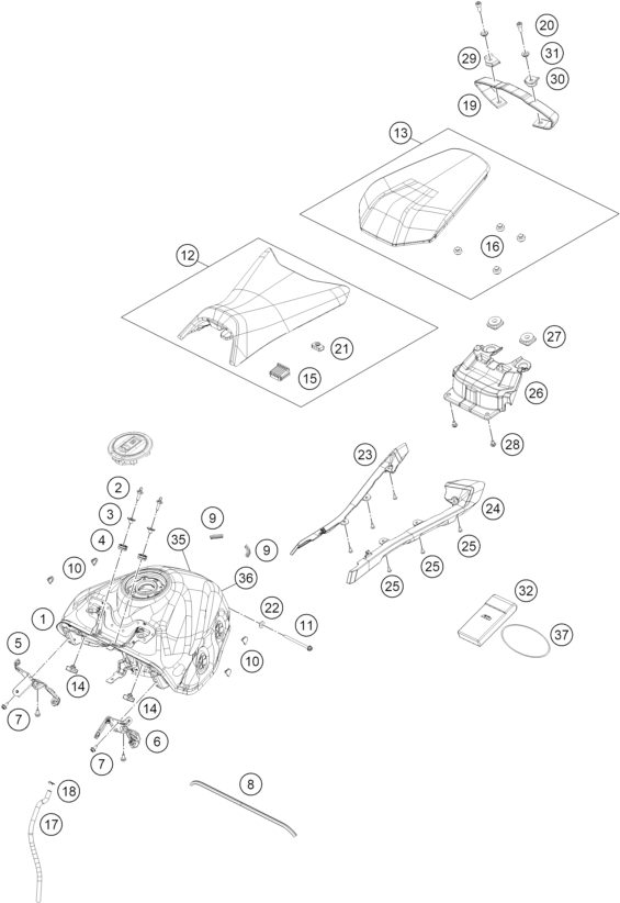 Náhled schématu TANK, SEAT