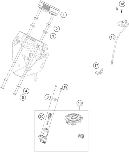 Náhled schématu INSTRUMENTS / LOCK SYSTEM
