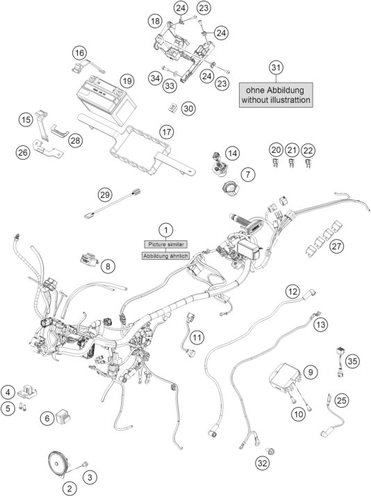 Náhled schématu WIRING HARNESS