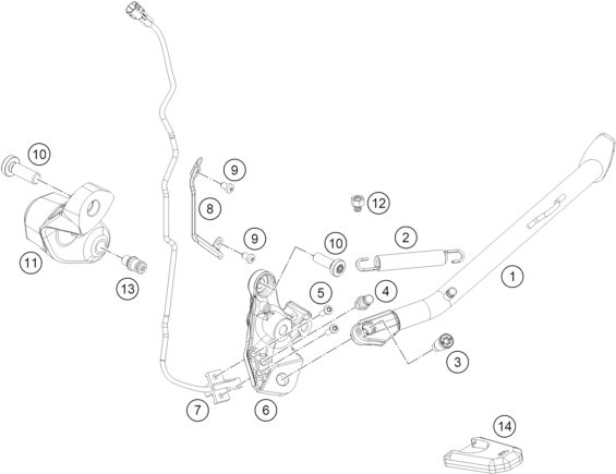 Náhled schématu SIDE / CENTER STAND