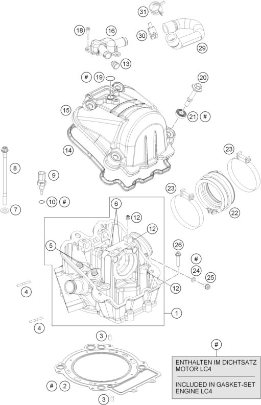Náhled schématu CYLINDER HEAD