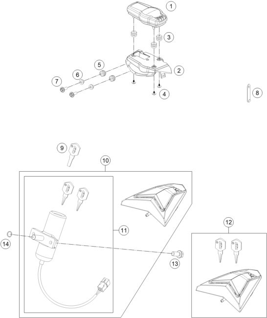 Náhled schématu INSTRUMENTS / LOCK SYSTEM