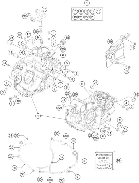 Náhled schématu ENGINE CASE