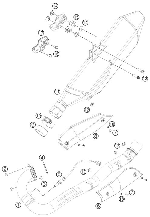 Náhled schématu EXHAUST SYSTEM