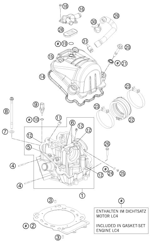 Náhled schématu CYLINDER HEAD