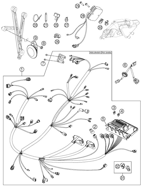 Náhled schématu WIRING HARNESS