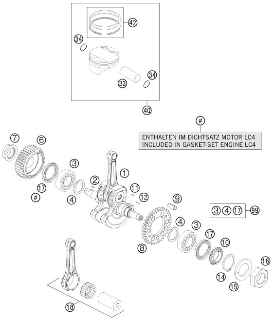 Náhled schématu CRANKSHAFT, PISTON