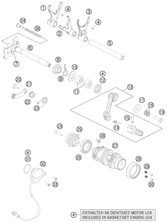 Náhled schématu SHIFTING MECHANISM